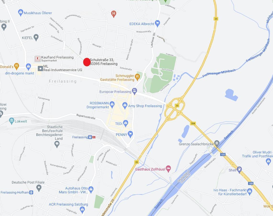 Eg Links-Wunderschoene 70M Grosse 2-Zimmer City Wohnung Naehe Salzburg Freilassing Kültér fotó